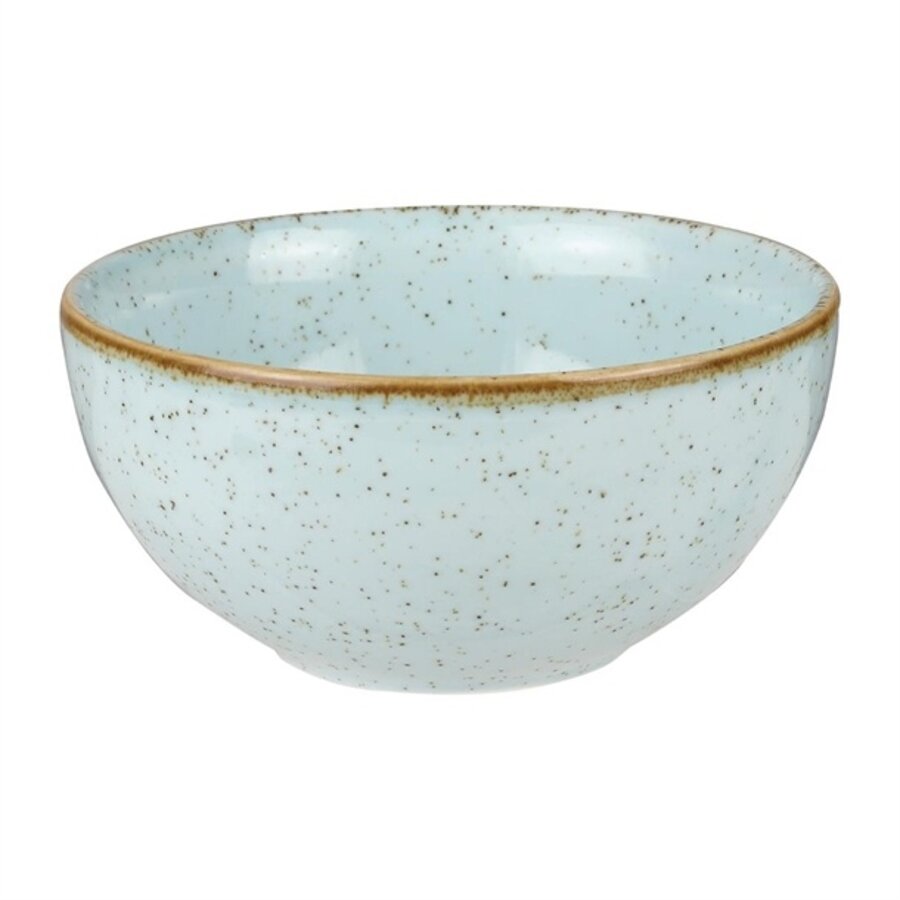 Bols à soupe ronds en pierre moulée bleu | Ø13,2cm | 12 pièces