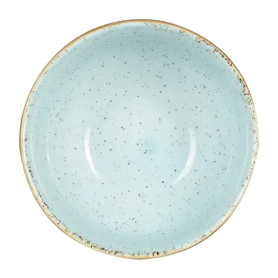 Bols à soupe ronds en pierre moulée bleu | Ø13,2cm | 12 pièces