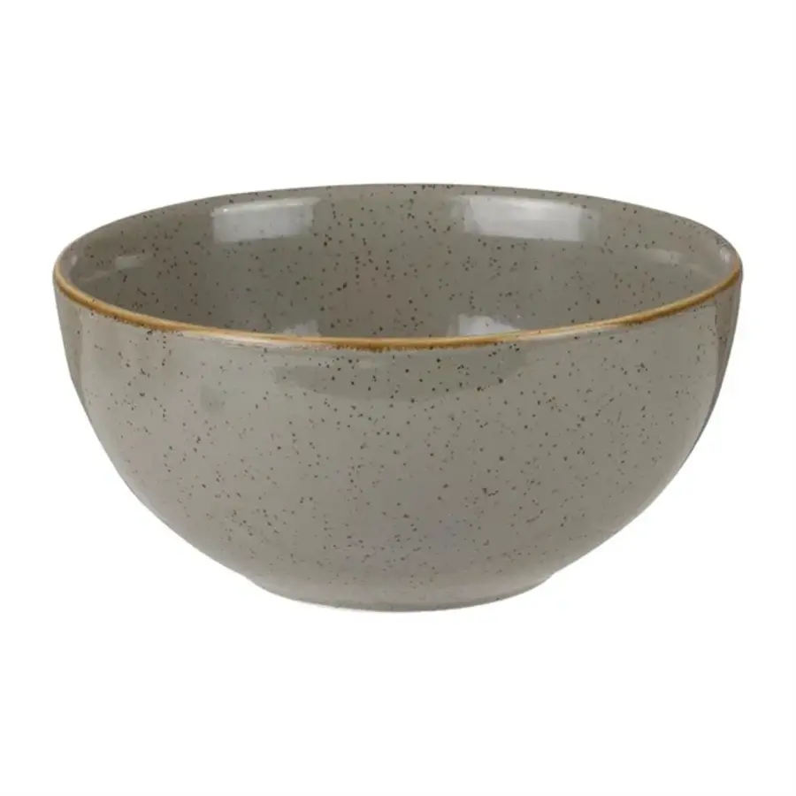 Stonecast round soup bowls grey | Ø13.2cm | 12 pieces