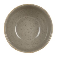 Bols à soupe ronds en pierre moulée gris | Ø13,2cm | 12 pièces