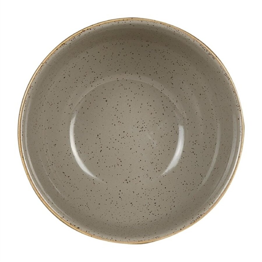 Stonecast round soup bowls grey | Ø13.2cm | 12 pieces