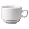 Whiteware Nova stackable tea cups | 21.3 cl | 24 pieces