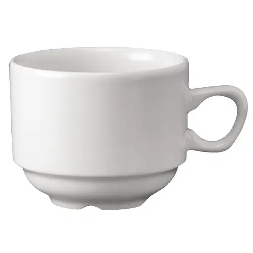  Churchill Tasses à thé empilables Whiteware Nova | 21,3 cl | 24 pièces 