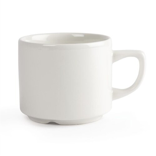  Churchill Tasses à thé empilables en érable Whiteware | 19,9cl | 24 pièces 