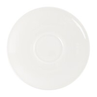 Soucoupes à cappuccino en porcelaine blanche | Ø16cm | 24 pièces