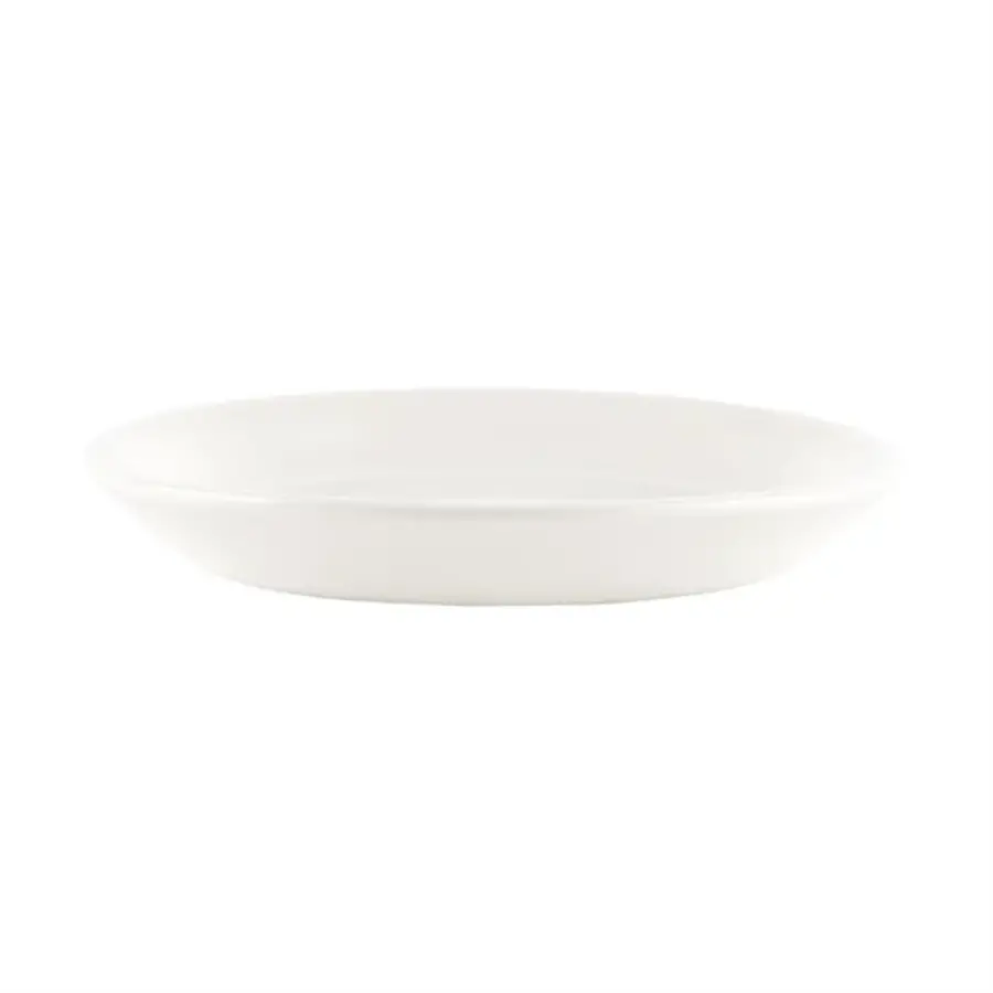 Soucoupes en faïence blanche | Ø13,7cm | 24 pièces