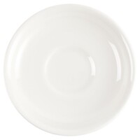 Soucoupes en faïence blanche | Ø13,7cm | 24 pièces