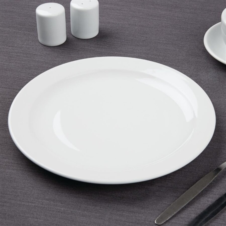 Athena plates with narrow rim | Ø25.4cm | 12 pieces)