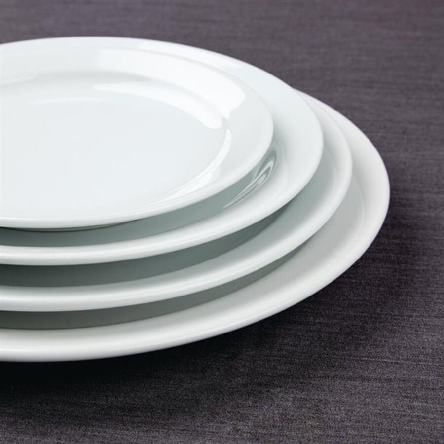 Athena plates with narrow rim | Ø25.4cm | 12 pieces)