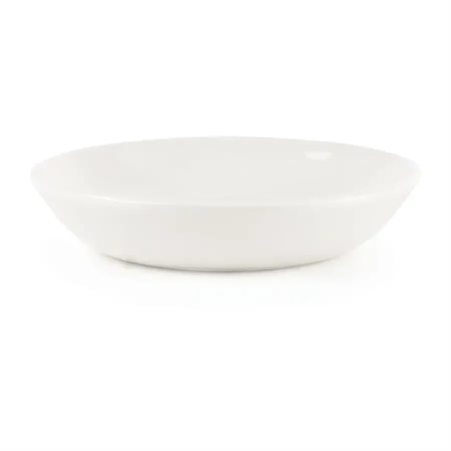 Whiteware butter dishes | Ø10cm | 24 pieces