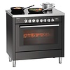 Bartscher Induction hob with oven | black | 6 burners