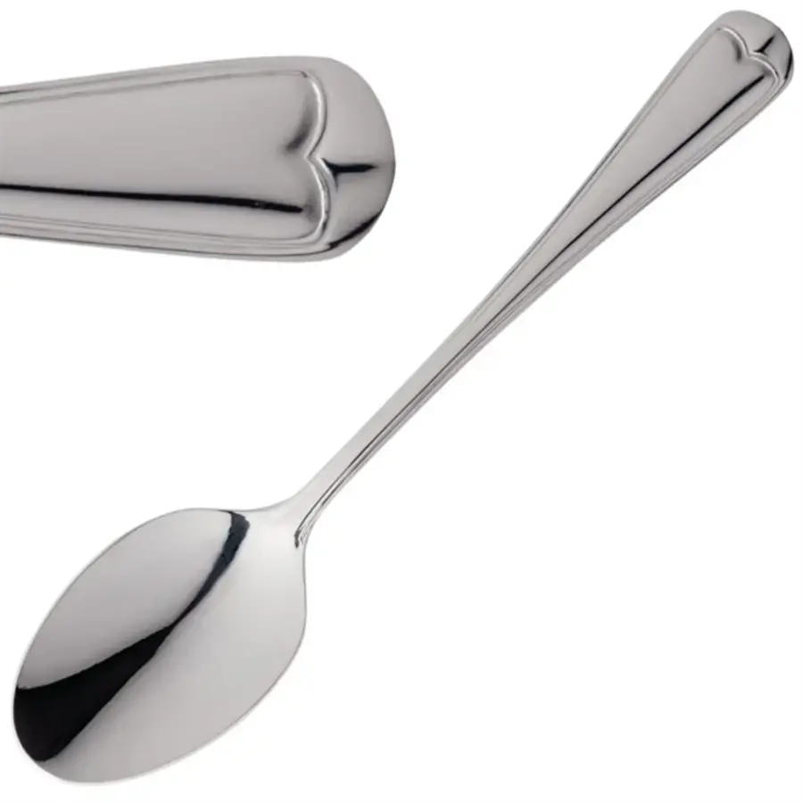 Elegance Dessertlöffel | 17,5 cm | Edelstahl | 12 Stück