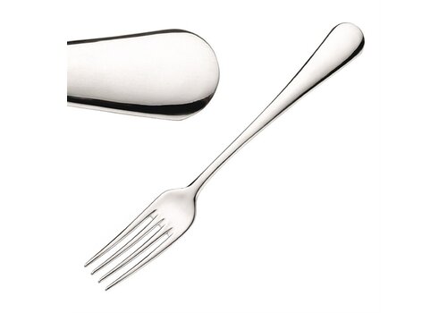  Pintinox Fourchettes à dessert Stresa | 18 cm | Acier inoxydable 18/10 | 12 pièces 