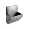 HorecaTraders Lavoir industriel | acier inoxydable | 150x52x(h)83 cm