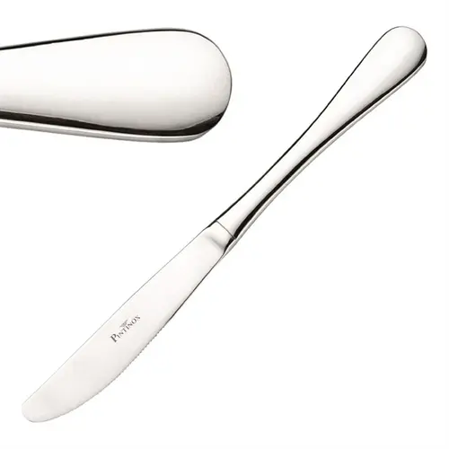  Pintinox Couteaux de table Stresa | 22 cm | Acier inoxydable 18/10 | 12 pièces 