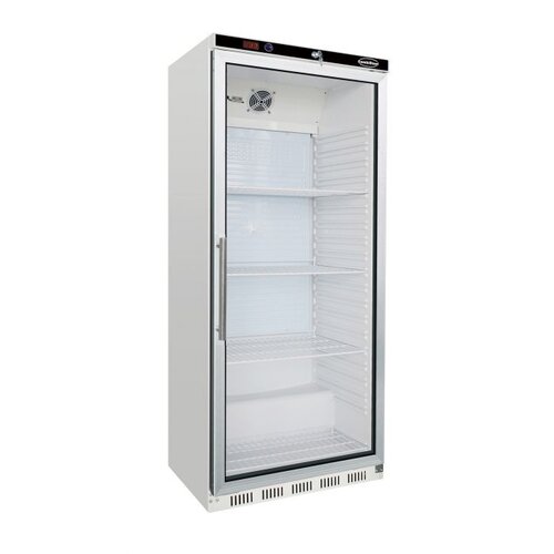  Combisteel refrigerator with glass door | White | 570 Liters | 777x695x1895mm 