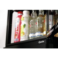 Mini refrigerated display case | 78L | black | 435x385x(h)960 mm