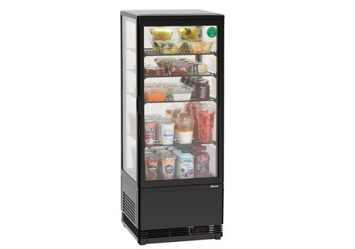  Bartscher Mini-koelvitrine | 58 Liter | Zwart | 435x385x(h)805 mm 