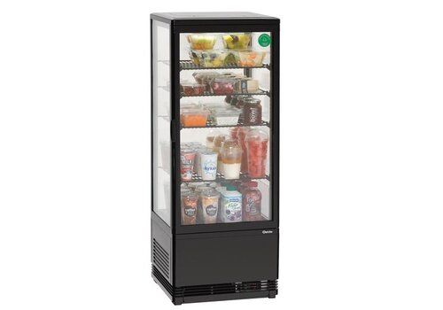  Bartscher Mini-Kühlvitrine | 58 Liter | Schwarz | 435x385x(h)805 mm 