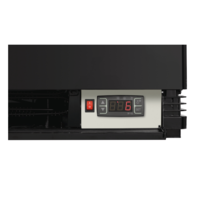 Mini refrigerated display case | 98 Liters | Black | 435x385x(h)1105mm