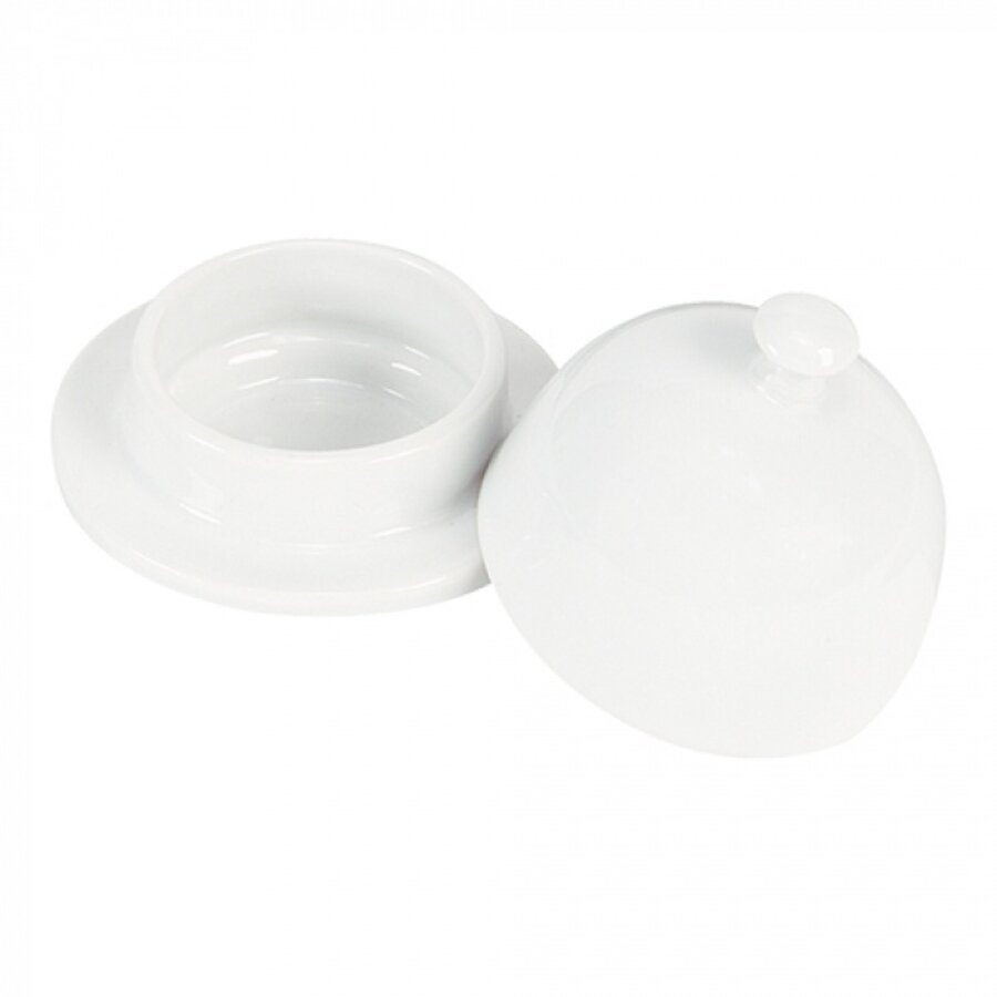 butter jar | white | Ø9.0cm | Porcelain