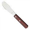 HorecaTraders Butter knife | 20cm | wood | Stainless steel