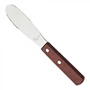 HorecaTraders Couteau à beurre | 20 cm | bois | Acier inoxydable