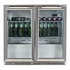 HorecaTraders réfrigérateur bar | acier inoxydable | 189L | 2 portes | 500 x 870 x 840 mm