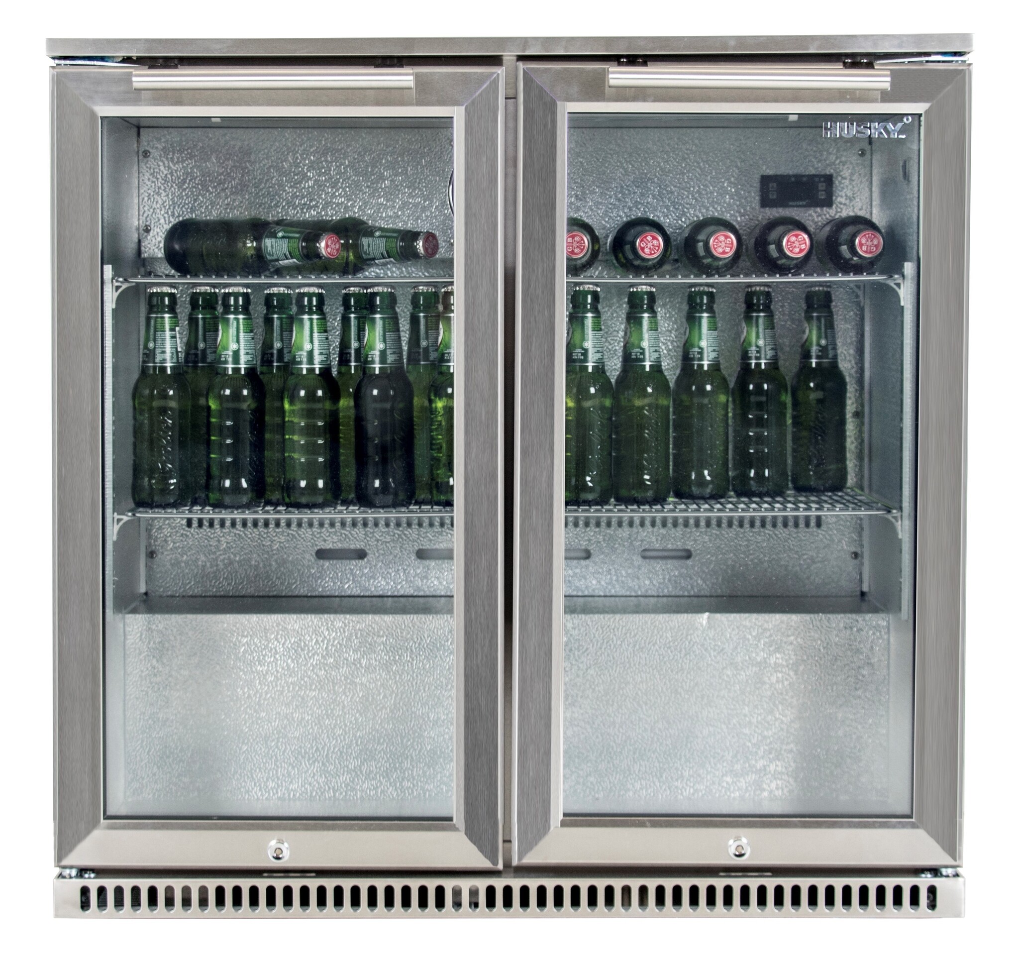 Buy bar fridge Stainless steel 189L 2 doors 500 x 870 x 840 mm