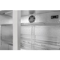 réfrigérateur bar | acier inoxydable | 189L | 2 portes | 500 x 870 x 840 mm