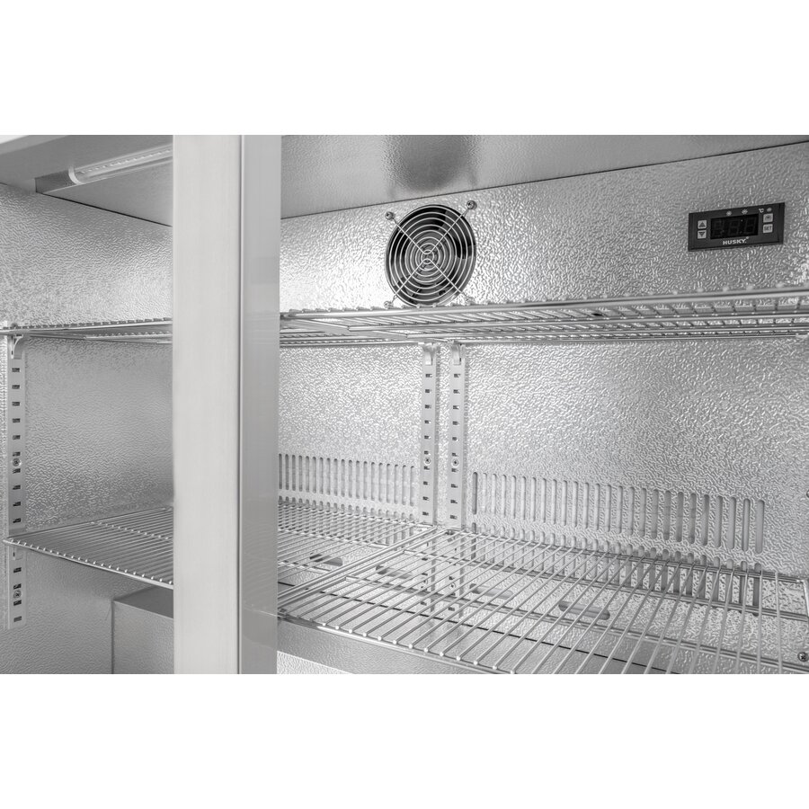 bar fridge | Stainless steel | 189L | 2 doors | 500 x 870 x 840 mm