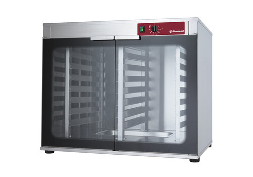  HorecaTraders Armoire de fermentation pour four | 2 portes | 2x8 niveaux 