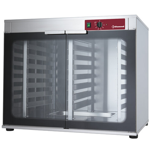  HorecaTraders Rijskast voor oven | 2 deuren | 2x8  niveaus 
