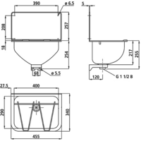 Stainless Steel Sink 450x340MM