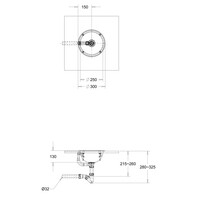 Ovalen wasbak hoogglans Ø 30 x 13 cm RVS