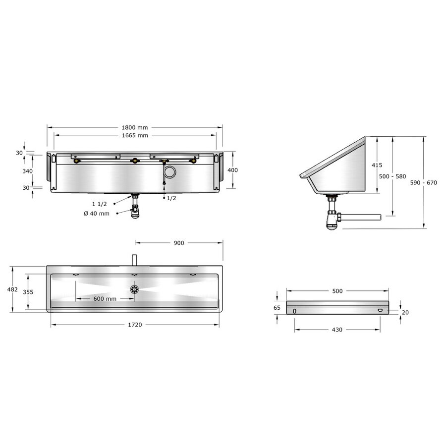 Laundromat | stainless steel | 4 Formats