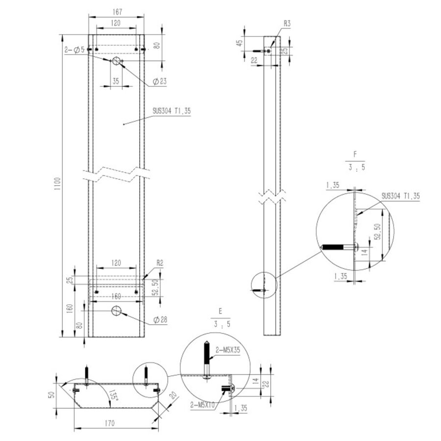 Douchepaneel | RVS | Epoxy | 4 Modellen