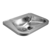 HorecaTraders Lavabo Wouter en acier inoxydable 304 avec trou pour robinet