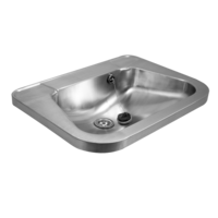 Lavabo Wouter en acier inoxydable 304 avec trou pour robinet