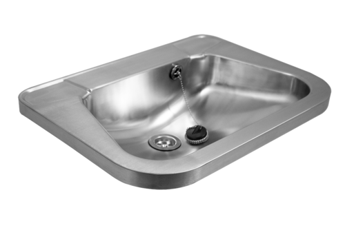  HorecaTraders Washbasin wouter stainless steel 304 with tap hole 