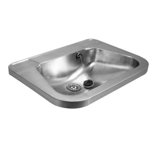  HorecaTraders Washbasin wouter stainless steel 304 with tap hole 