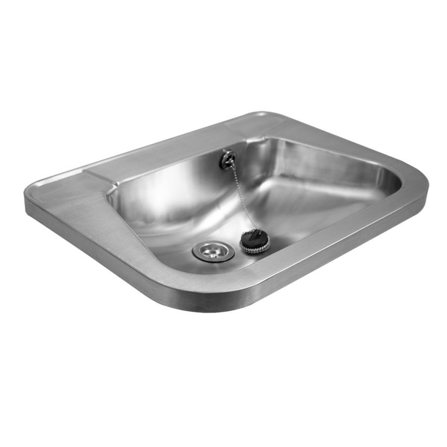 Lavabo Wouter en acier inoxydable 304 avec trou pour robinet