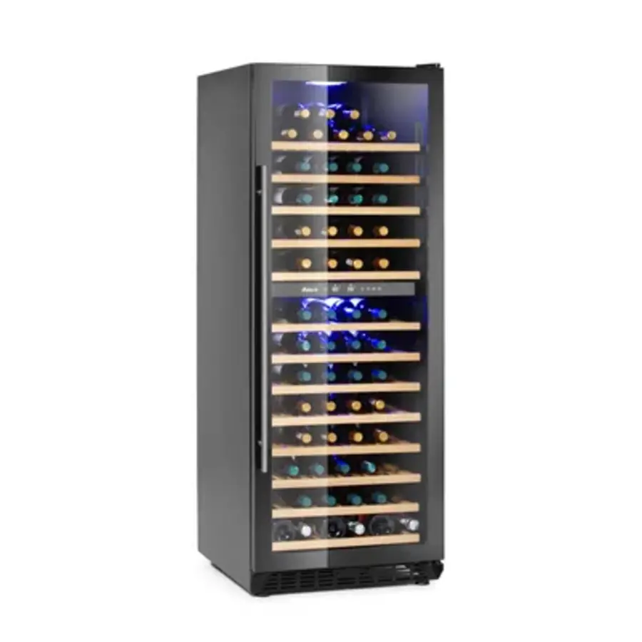 Refroidisseur à vin à deux zones | 595x680x1625 mm | 135 bouteilles
