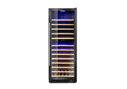  HorecaTraders Refroidisseur à vin à deux zones | 595x680x1625 mm | 135 bouteilles 