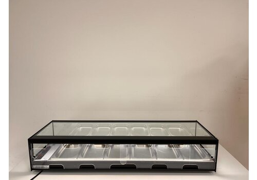  HorecaTraders Heated display case | Tapas | Tempered glass | OUTLET 