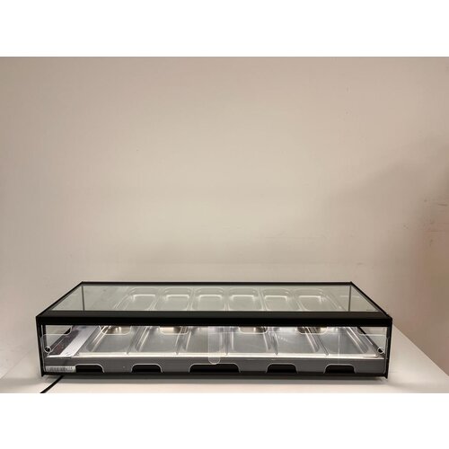  HorecaTraders Heated display case | Tapas | Tempered glass | OUTLET 