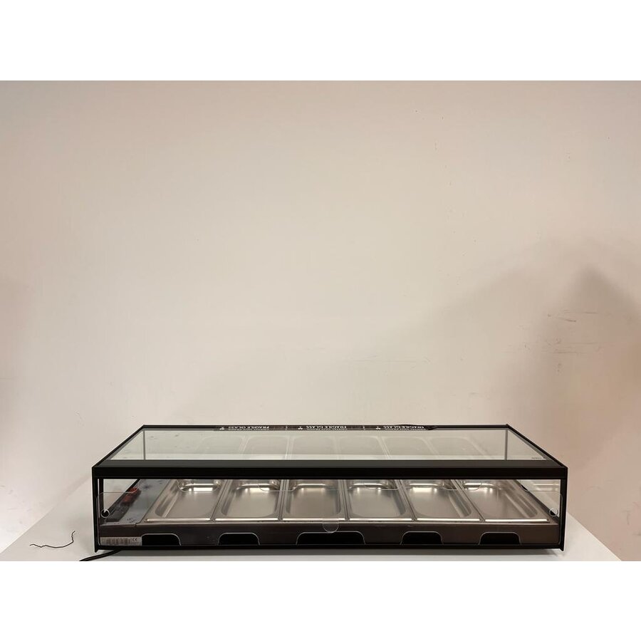 Verwarmde vitrine | Tapas | Verhard glas | OUTLET