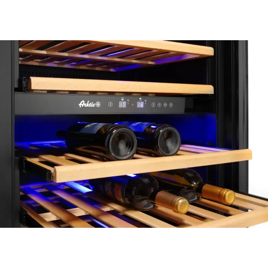 2-zone wine cooler | 72 bottles | 595x605x(h)1225mm