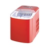HorecaTraders Caterlite Table Model Ice Cube Machine | Red | 10KG output