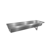 Washing trough Washbasin | Stainless steel | 180(w)x40(d)x24(h) cm